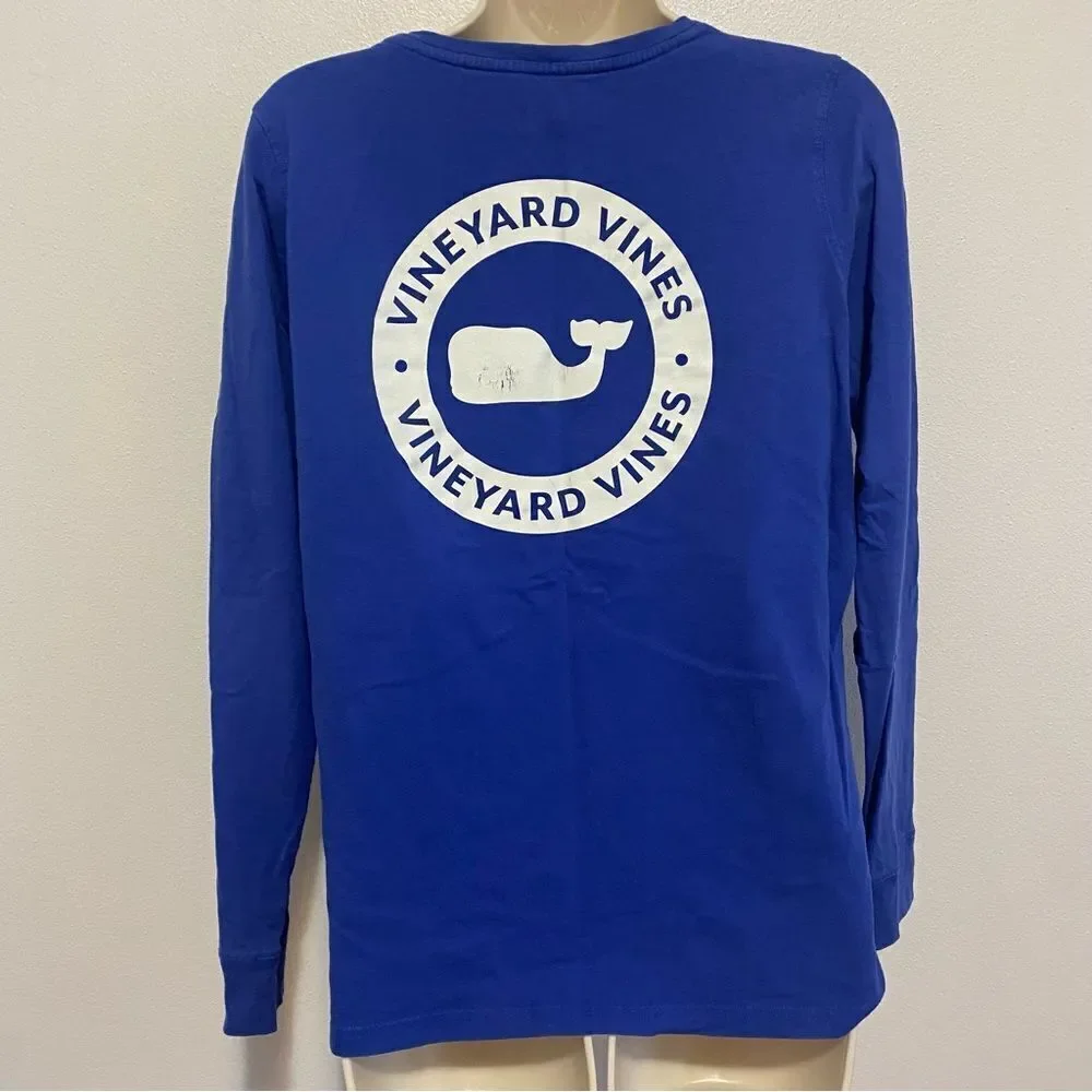 VINEYARD VINES Blue Crewneck Long Sleeve Shirt - Picture 3 of 10